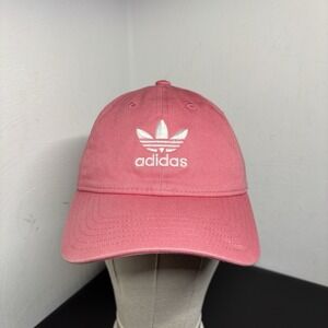 Adidas Pink Hat Embroidered Logo Women's Athletic Cap Adjustable Strap Back